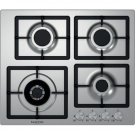 NEOX FQ604VTGLΧ GPL Εστία Υγραερίου 60cm Inox + ΔΩΡΟ ρυθμιστής αξίας 22€ FQ604VTGL50XS0N01 