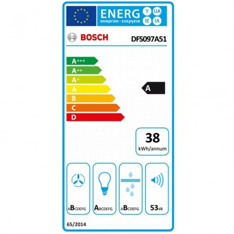 Bosch DFS097A51 Συρόμενος Απορροφητήρας 90cm Inox Kλάση A