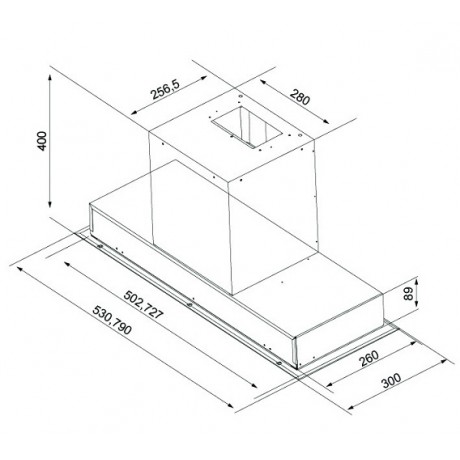 Davoline Inside 60 IX Μηχανισμός Απορρόφησης 60cm Inox/Black