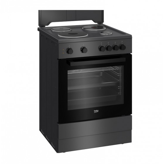 Beko FSM66003GA Κουζίνα 65lt με Εμαγιέ Εστίες Anthracite