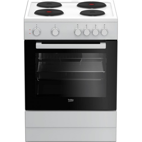 Beko FSS 66000 W Κουζίνα 71lt με Εμαγιέ Εστίες Λευκή 