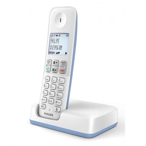Philips D2501S-34 Ασύρματο Τηλέφωνο Λευκό