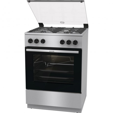 Gorenje GGI6A21XH Κουζίνα Υγραερίου 60lt με Εστίες Υγραερίου Π60εκ. Inox
