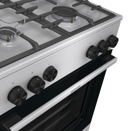 Gorenje GGI6A21XH Κουζίνα Υγραερίου 60lt με Εστίες Υγραερίου Π60εκ. Inox