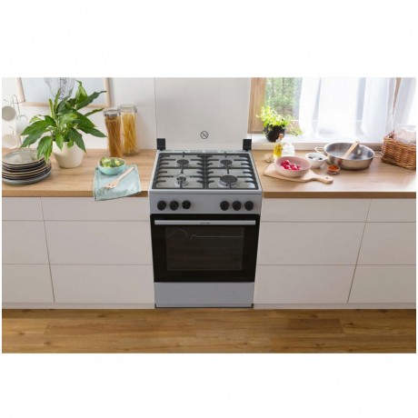 Gorenje GGI6A21XH Κουζίνα Υγραερίου 60lt με Εστίες Υγραερίου Π60εκ. Inox