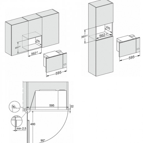 Miele M 2230 SC Μαύρος Εντοιχιζόμενος Φούρνος Μικροκυμάτων