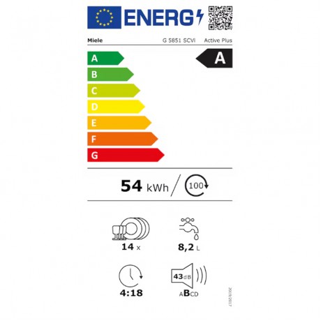 Miele G 5851 SCVi Πλήρως Εντοιχιζόμενο Πλυντήριο Πιάτων