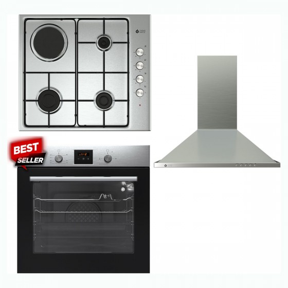 Thermogatz TGS 3311 IX + TGS 9211 IX + TGS 970 IX Εντοιχιζόμενο Σετ Οικιακών Συσκευών 04.405.119 + 04.400.073 + 04.405.125