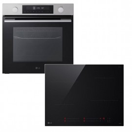 LG WS5D7230S + CI5Z2423BN Πυρολυτικό Σετ Εντοιχισμού 76lt με Επαγωγικές Εστίες Π59.2εκ. Inox
