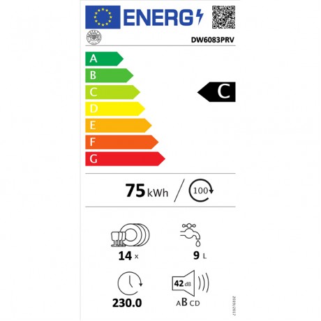 Bertazzoni DW60 83 PRV Πλήρως Εντοιχιζόμενο Πλυντήριο Πιάτων για 14 Σερβίτσια Π59.8εκ