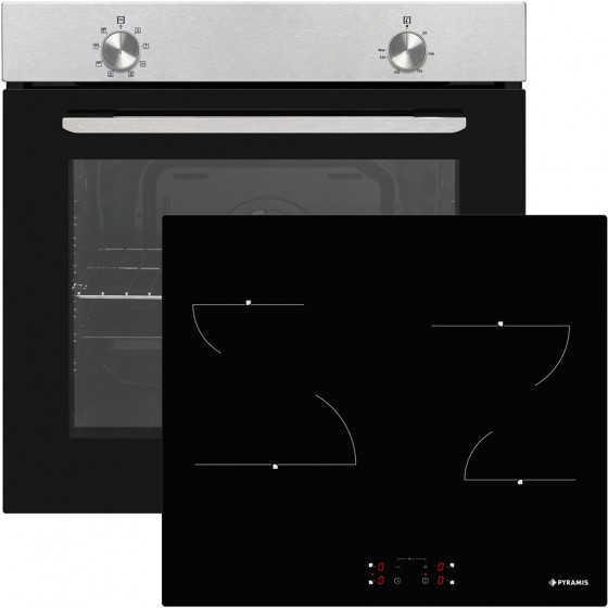 Pyramis PO78010008SIX + PHC62410FMB Εντοιχιζόμενο Σετ Οικιακών Συσκευών 034069801 + 174020033