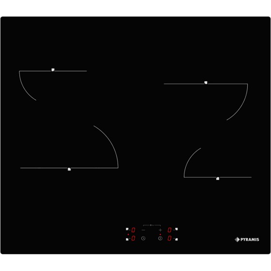 Pyramis PHC62410FMB Κεραμική Εστία Αυτόνομη 58x51εκ. Μαύρο 174020033