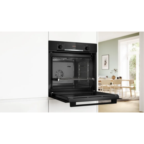 Bosch HBA534EB3 + PKE61RAA2E Αυτόνομο Σετ Ενοιχισμού 71lt A+ Black