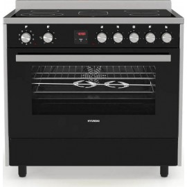 Hyundai HCV20-99L90V/BXG Κουζίνα 105lt με Κεραμικές Εστίες Π90εκ. Inox