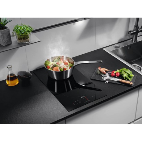 AEG IKB32300CB Domino Επαγωγική Εστία Αυτόνομη με Λειτουργία Κλειδώματος 29x52εκ.