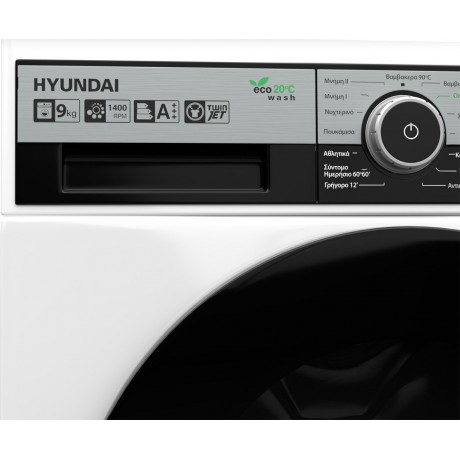 Hyundai HWM19-1409TJ/FT Πλυντήριο Ρούχων 9kg 1400 Στροφών