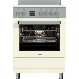 Hyundai HCVR24S-6060V/BZ Κουζίνα Airfryer με 6 Κεραμικές Ζώνες Μπεζ+Inox