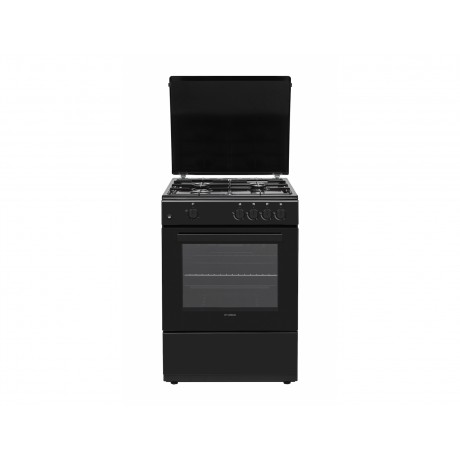 Hyundai HCGC25V-72604G/BL Κουζίνα Αερίου 75lt Π60εκ. Μαύρη