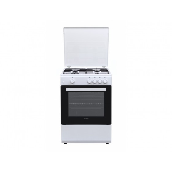 Hyundai HCGC25V-72604G/W Κουζίνα Αερίου 75lt Π60εκ. Λευκή