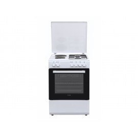 Hyundai HCGC25V-72622E/W Κουζίνα Μικτή 65lt με Εστίες Αερίου & Ρεύματος Π60εκ. Λευκή