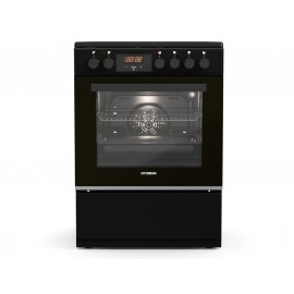 Hyundai HCVC25V-7261V/BL Κουζίνα 69lt με Κεραμικές Εστίες Π60εκ. Μαύρη