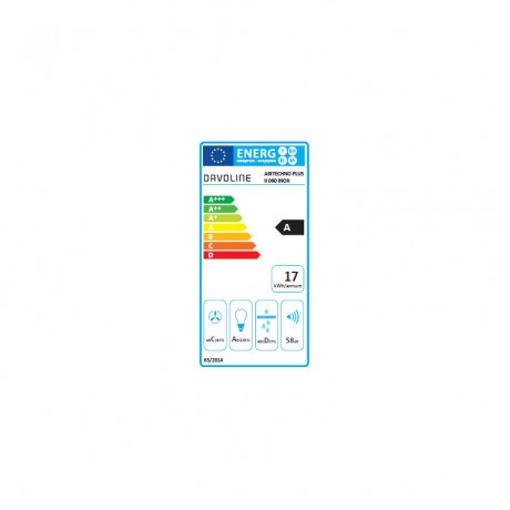 Davoline Airtechno Plus II Απορροφητήρας Καμινάδα 60cm Inox 801012136