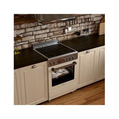 Hyundai HCVR24S-6060V/BZ Κουζίνα Airfryer με 6 Κεραμικές Ζώνες Μπεζ+Inox