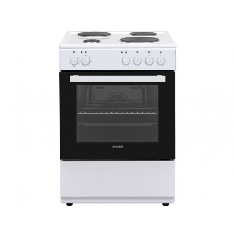Hyundai HCMU24V-7260ES/W Κουζίνα 72lt με Εμαγιέ Εστίες Π60εκ.