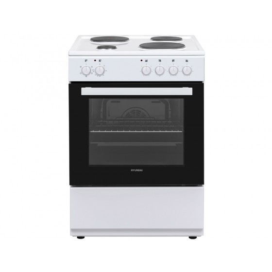 Hyundai HCMU24V-7260ES/W Κουζίνα 72lt με Εμαγιέ Εστίες Π60εκ.