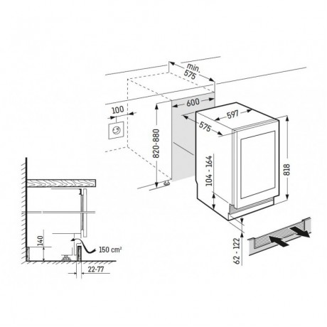 LIEBHERR UWgb 3632 ΕΝΤΟΙΧΙΖΟΜΕΝΟΣ ΣΥΝΤΗΡΗΤΗΣ ΚΡΑΣΙΩΝ