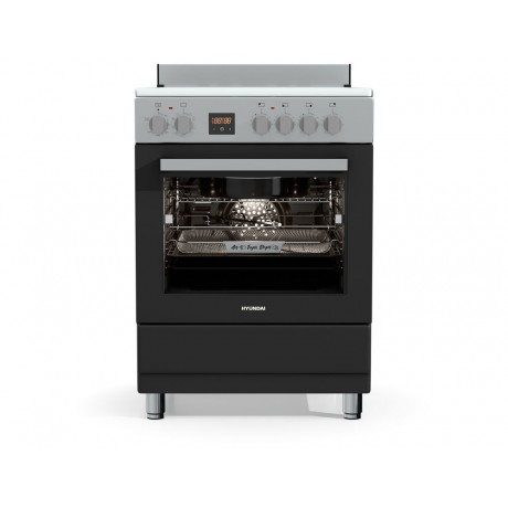 Hyundai HCVR24S-6060V/AN Κουζίνα Airfryer με 6 Κεραμικές Ζώνες Ανθρακί + Inox