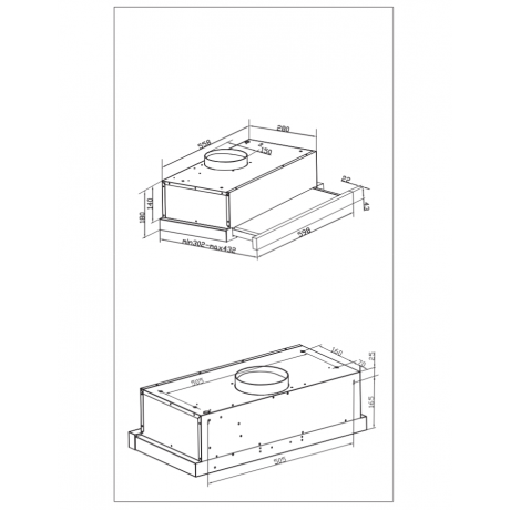 Davoline Spot Q Eco Gr-Ix 060 Συρόμενος Απορροφητήρας 60cm Γκρι 801012135