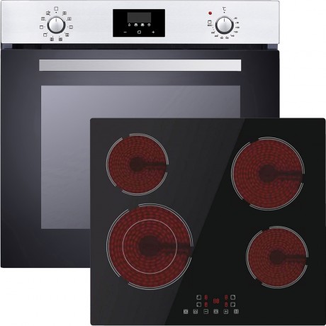 Davoline BXO 7210 + BVC 6005 Σετ Εντοιχισμού 72lt με Κεραμικές Εστίες Π59.4εκ. Inox 801012010 + 801208066