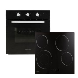 Davoline OHCS 8004 BL Σετ Ενοιχισμού 75lt με Κεραμικές Εστίες Π59.4εκ. Μαύρο 