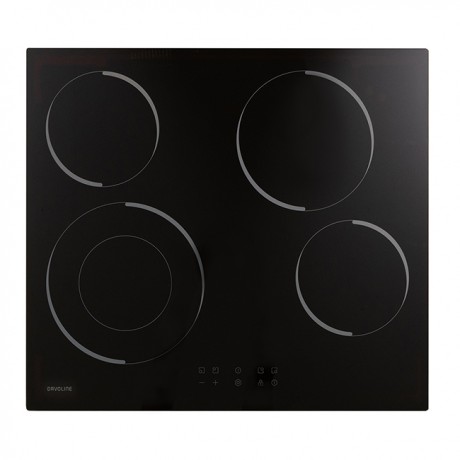 Davoline OHCS 8004 BL Σετ Ενοιχισμού 75lt με Κεραμικές Εστίες Π59.4εκ. Μαύρο 