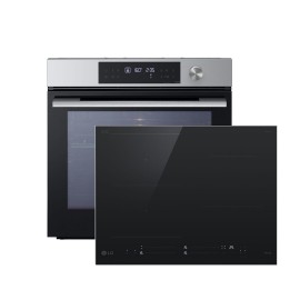 LG WSED7612S + CBIZ2435B Πυρολυτικό Σετ Εντοιχισμού 76lt με Επαγωγικές Εστίες Π59.2εκ. Inox