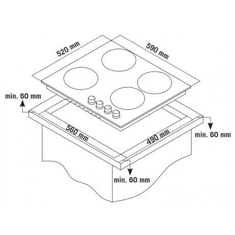 Thermogatz TGS 3311 IX + TGS 9040 IX Αυτόνομο Σετ Εντοιχισμού Υγραερίου Inox 60cm 04.405.119 + 04.405.128