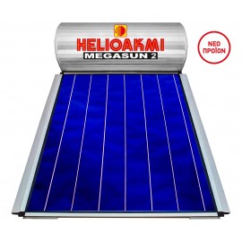 Helioakmi Megasun 2 Ηλιακός Θερμοσίφωνας 160lt Glass Διπλής Ενέργειας 2.1τ.μ. Επιλεκτικός