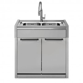 Steel Cucine SWING.G9S-L2.SS Ερμάριο με Διπλό Νεροχύτη Inox (ΠxΒxΥ): 89,9x62,4x90,2 εκ.8057628400899 