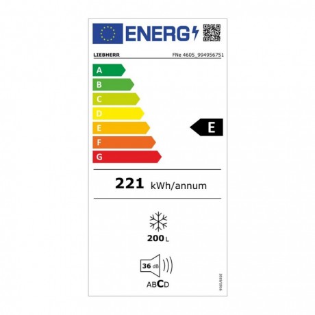 Liebherr FNe 4605 Κάθετος Καταψύκτης 200lt NoFrost Λευκό