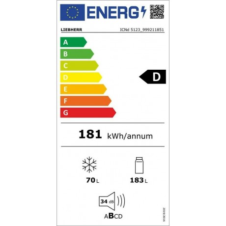 Liebherr ICNd 5123 Plus Εντοιχιζόμενος Ψυγειοκαταψύκτης 253lt Total NoFrost 