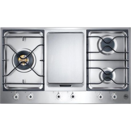Bertazzoni PM36 3 0GX 89εκ. Aερίου Mε 3 Kαυστήρες + Grill Teppanyaki