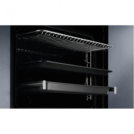 Electrolux EOF3H50BK + EHF6346XOK Σετ Εντοιχισμού Φούρνος και Εστία Μαύρο