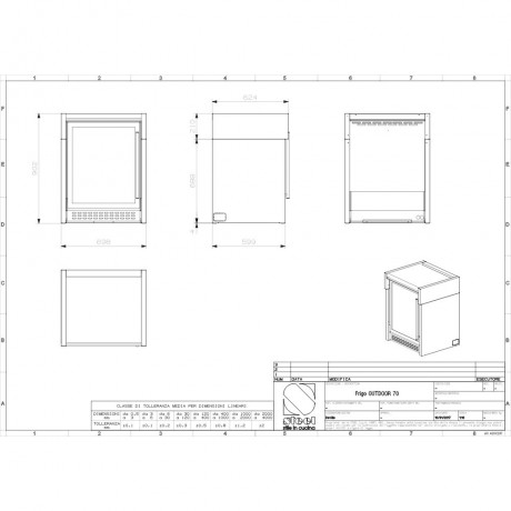 Steel Cucine SWING.G7FR-O.SS Επαγγελματικό Ψυγείο Θάλαμος Βιτρίνας