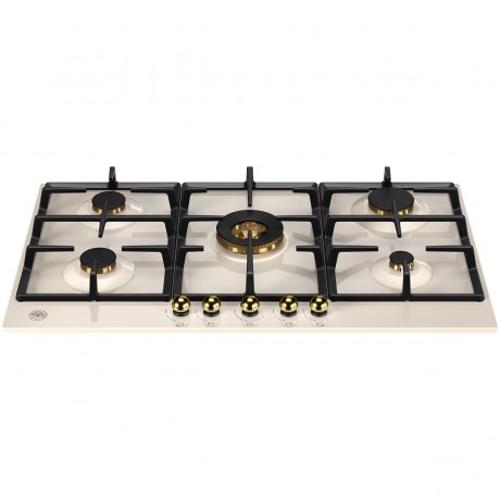 Bertazzoni P905CHERAG Εστία Φυσικού Αερίου Αυτόνομη 89x52.2εκ. Μπεζ 8050246541166 