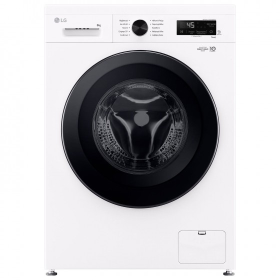 LG F4X1008NWK Πλυντήριο Ρούχων 8kg Ατμού 1400 Στροφών 6 Motion 