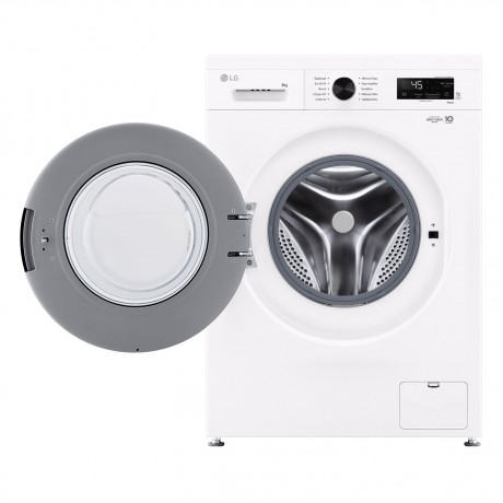 LG F4X1008NWK Πλυντήριο Ρούχων 8kg Ατμού 1400 Στροφών 6 Motion 