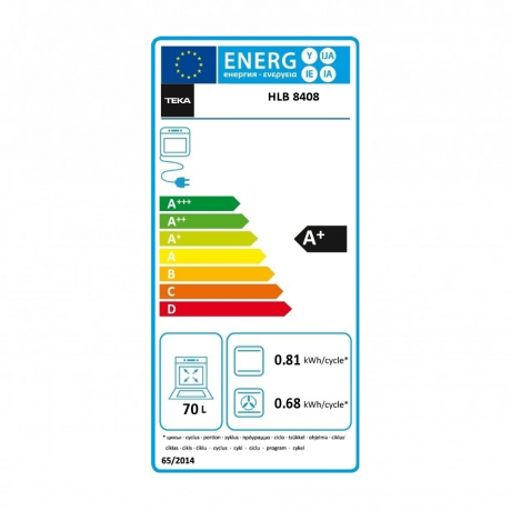 Teka HLB 8408 BK EasySteam Εντοιχιζόμενος Φούρνος 71lt Π59.5εκ. Μαύρος 111000081