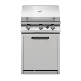 Steel Cucine SWING G7BS-3C.SS Ψησταριά Υγραερίου Μαντεμένιας Σχάρας και Πλάκας με 3 Εστίες 19kW Inox