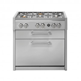 Steel Cucine SWING G9C-6W.SS Μονάδα 6 Εστιών με 2 Συρτάρια 90εκ. Inox
